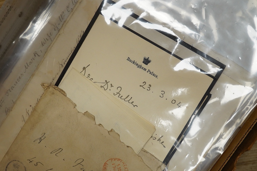 A collection of 19th and 20th century documents, correspondence, and publications, including some of Royal interest